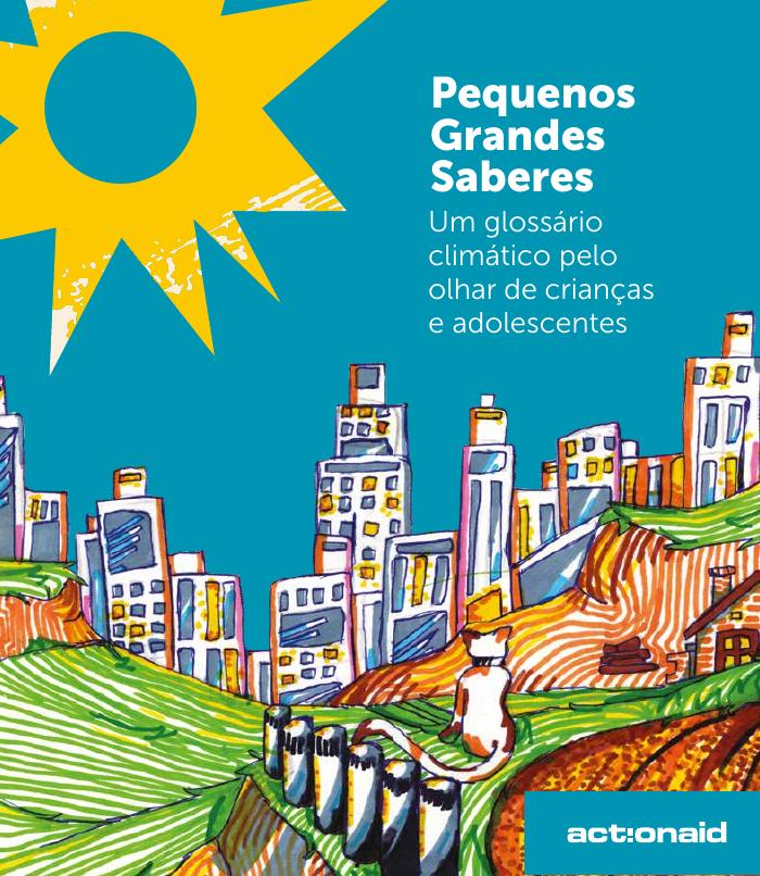 Capa de Pequenos Grandes Saberes: um glossário climático pelo olhar de crianças e adolescentes