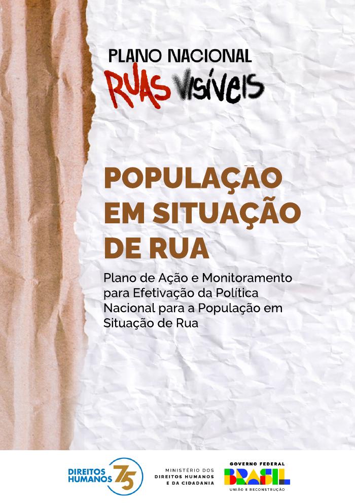Capa de População em situação de rua — Plano de Ação e Monitoramento para Efetivação da Política Nacional para a População em Situação de Rua
