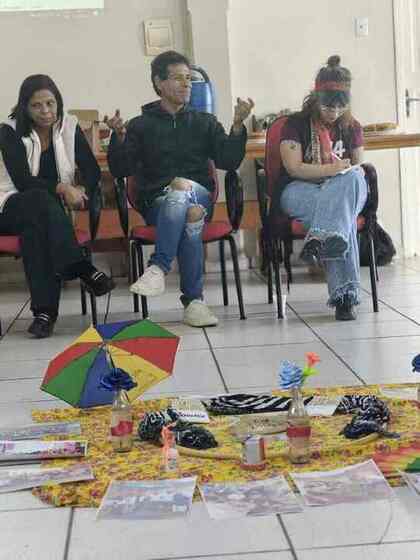 Participantes compartilhando reflexões sobre Educação Popular em Saúde no encontro do EdPopRua SP em Assis